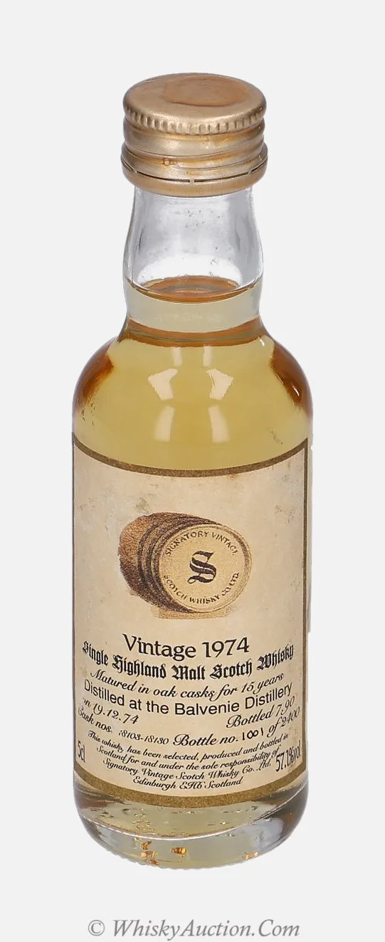 Balvenie 15 lat (19.12.1974 / 7.1990) – Signatory Vintage Scotch Whisky Co. Ltd.