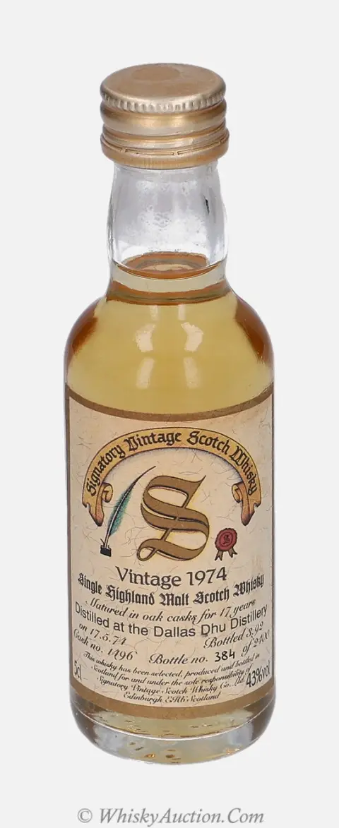 Dallas Dhu 17 let (17.5.1974 / 3.1992) – Signatory Vintage Scotch Whisky Co. Ltd.