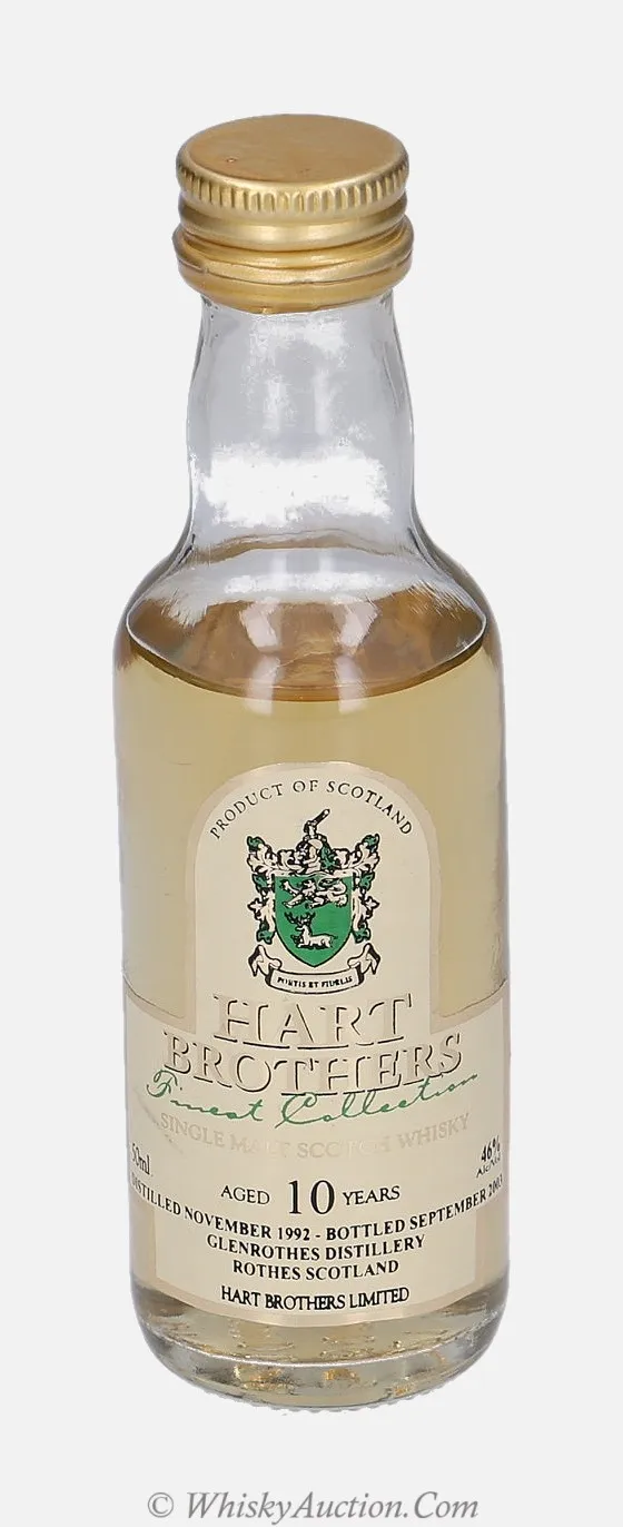 Glenrothes Finest Collection 10 jaar (november 1992 / september 2003) – Hart Brothers Limited