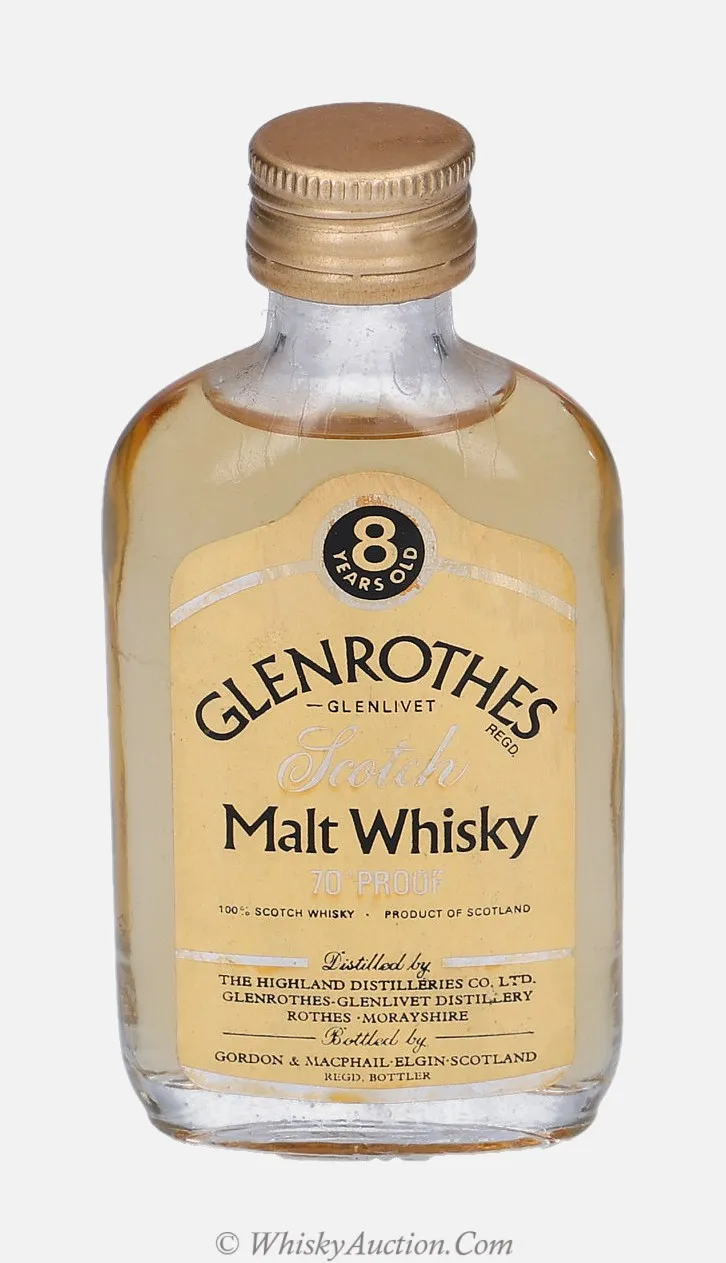 Glenrothes Distillery Labels 8 let – Gordon & MacPhail