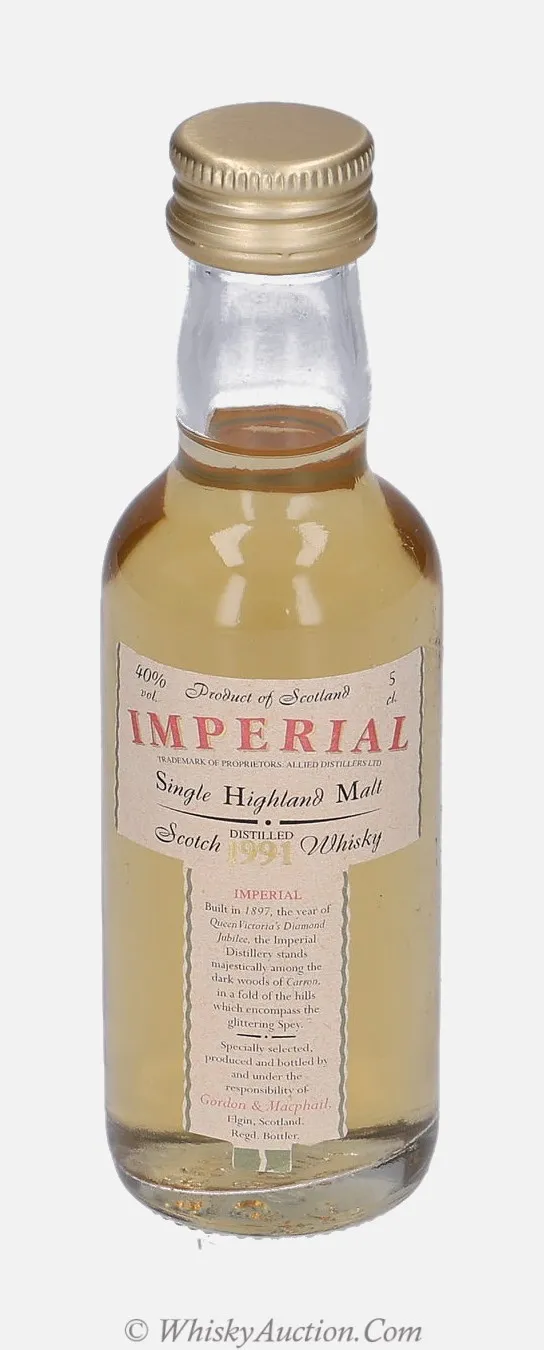 Imperial Distillery Labels (1991) – Gordon & MacPhail