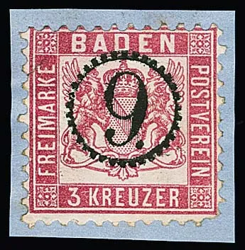 3 Kr. rosa (ein kurzer Eckzahn), zwei Briefstücke mit klaren Uhrradstempeln "9" bzw. "10"