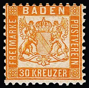 30 Kr. orangegelb, postfr. Kabinettstück, Fotoexp. Stegmüller. Mi. 600,-