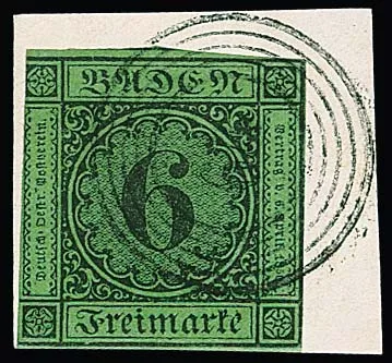 "64" (Hundheim) clear on letter piece with mostly full-margined 6 Kr.