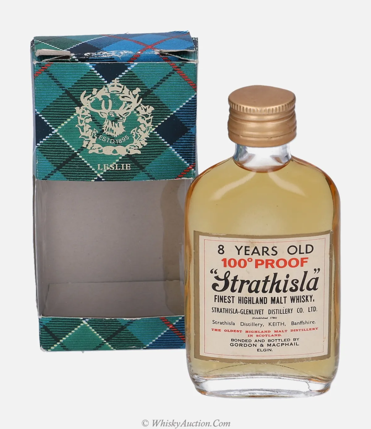 Strathisla Distillery Labels 8 ans – Gordon & MacPhail