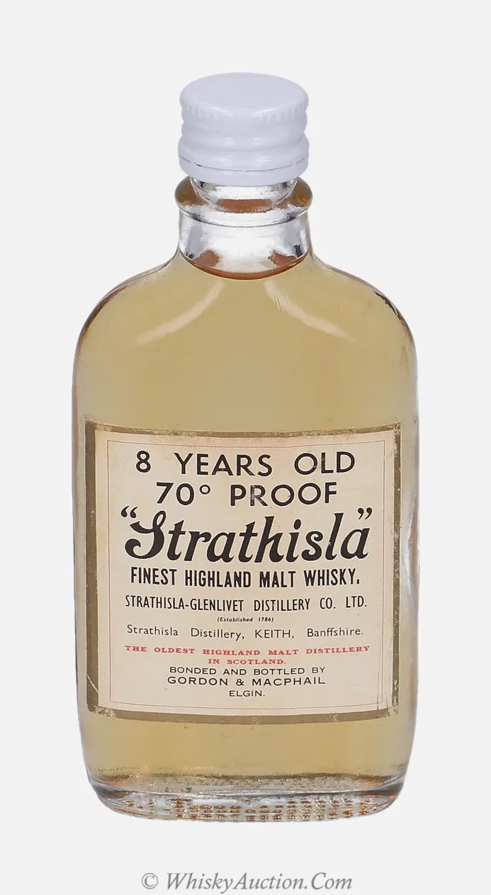 Strathisla Distillery Labels 8 ans – Gordon & MacPhail