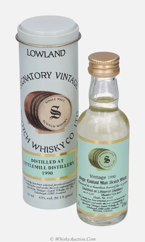 Littlemill 11 Years (4.5.1990 / 6.9.2001) – Signatory Vintage Scotch Whisky Co. Ltd.
