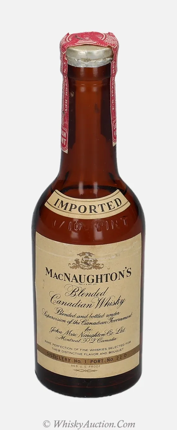MacNaughton's Blended Canadian Whisky 1/10 pinty