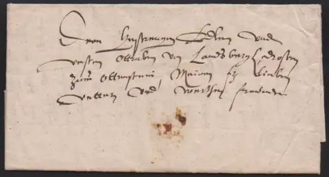"Aerzen", 1623 ("Ertzen"), vroege oude brief van Borries von Münchhausen