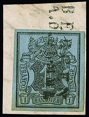1 Ggr. schw./graublau auf Kabinettbriefstück mit vollem L2 "Bergen a.d. Dumme"