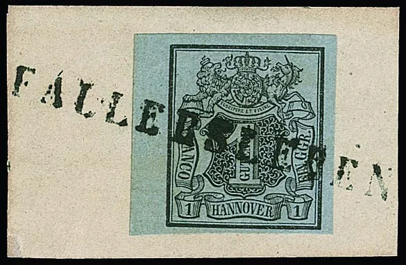 1 Ggr. schw./graublau vom linken Bogenrand auf Luxusbriefstück mit vollem L1 "Fallersleben"
