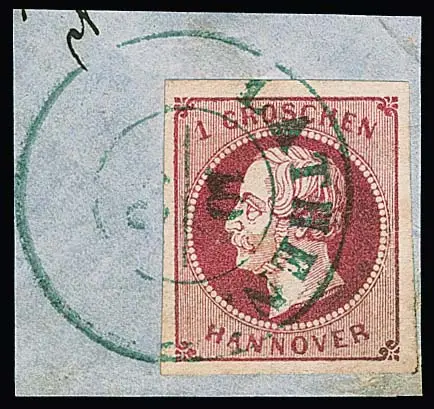 1 Gr. roze, karmijnroze en lilaroze, vier kabinetbriefstukken, twee van rand