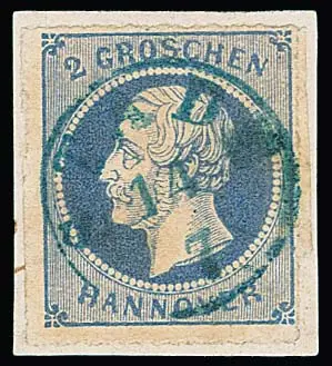 2 Gr. matblauw, dun papier, op luxe briefstuk met ideaal gecentreerde K1 "Stade", fotocertificaat Berger