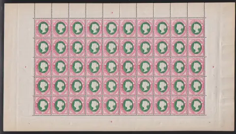 1 Pfg., Berlijnse herdruk, in postfris vel