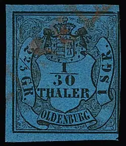 "Elsfleth", Teilabschlag des seltenen roten L1 auf 1/30 Th. (re. ber.)