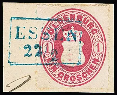 "Essen", Ra2 auf elf Werten Wappen 1 Gr., dabei fünf Briefstücke, teils Kabinett