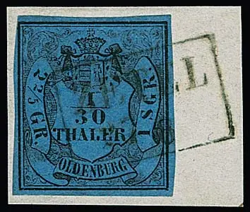 "Zetel", dobrý černý Ra2 kompletní na malém kabinetním ústřižku dopisu 1/30 Th., dále v modré na dvou ústřižcích dopisů 1/30 Th. a volném 1/10 Th.
