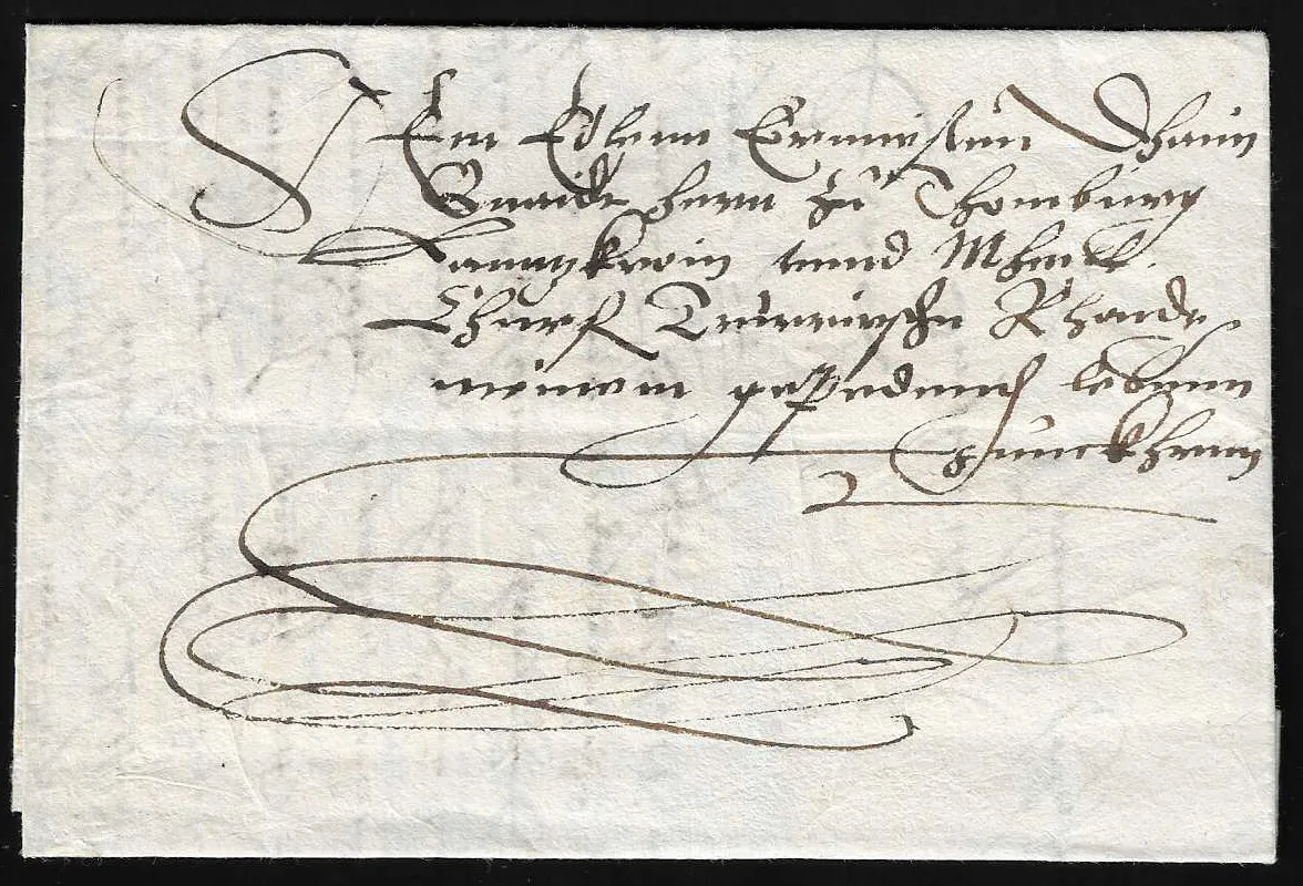 "Unkel", 1574, lettre ornée décorative pour Thomburg