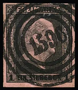 "1596" (Wehdem) nettement centré sur pièce de cabinet 1 Sgr.