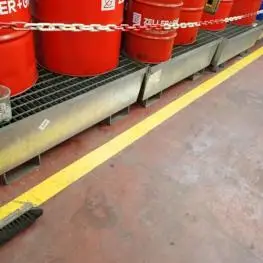 5 bacs de rétention de polluants