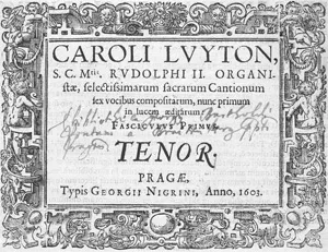 Luython, Carl – 4 svazky s typografickými notami