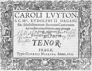 Luython, Carl – 4 Bänden mit typographischen Noten