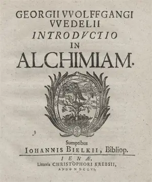Wedel, Georg Wolfgang – Introdvctio in alchimiam