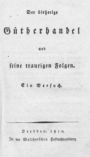 bisherige Guetherhandel und seine traurigen Folgen, Der – Ein Versuch