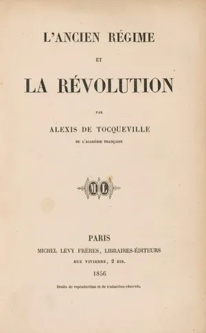 Tocqueville. A. de – L'Ancien Régime