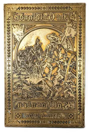 Gerths, Johannes a tisková matrice – Leptaná a rytá mosazná deska
