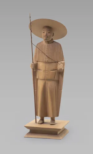 Tushanwan-Holzfiguren – Set von 32 chinesischen Miniatur-Holzfiguren und Modellszenen aus der Holzwerkstatt des Jesuiten-Waisenhauses Tushanwan