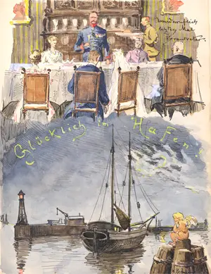 Livre d'or de la famille von Schimmelmann – Avec 4 aquarelles