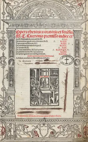 Cicero, Marcus Tullius – Opera rhetorica: oratoria et forensia premisso indice