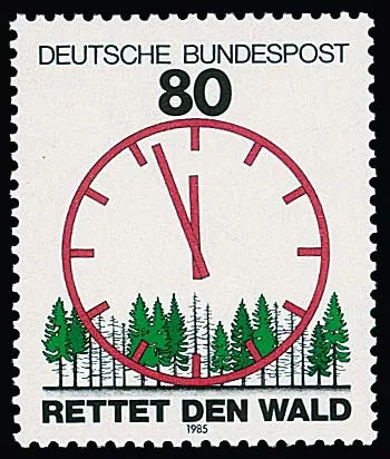 80 Pfg. "Rettet den Wald", variety "grey colour missing", flawless mint never hinged, certificate Schlegel. Mi. 500,-
