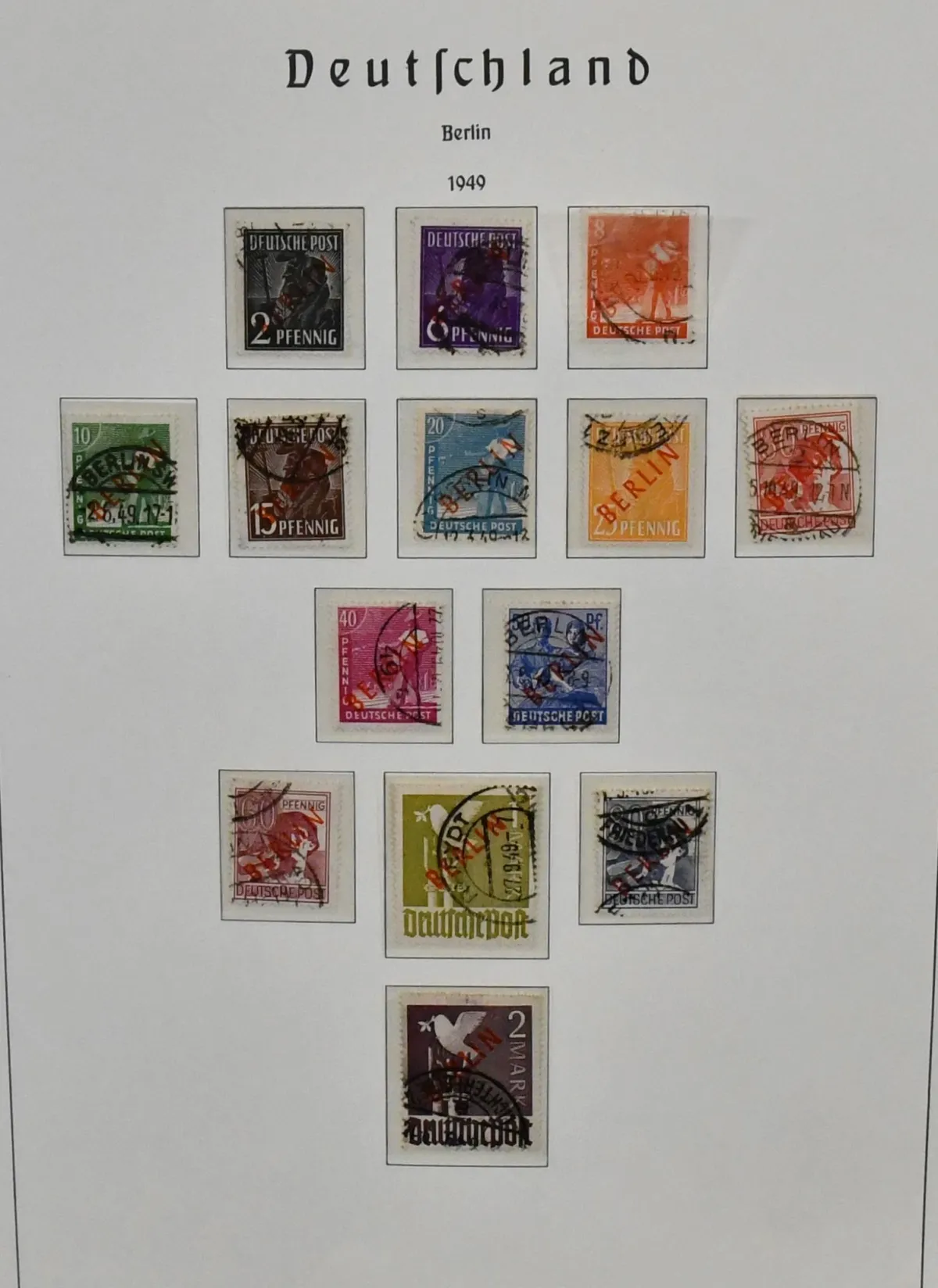 Berlin, 1948-1990, collection in Leuchtturm pre-printed album, initially used, later mint never hinged, including many good issues such as red overprint, UPU, Goethe, currency victims, Memorial Church, etc., complete from 1950, high catalogue value