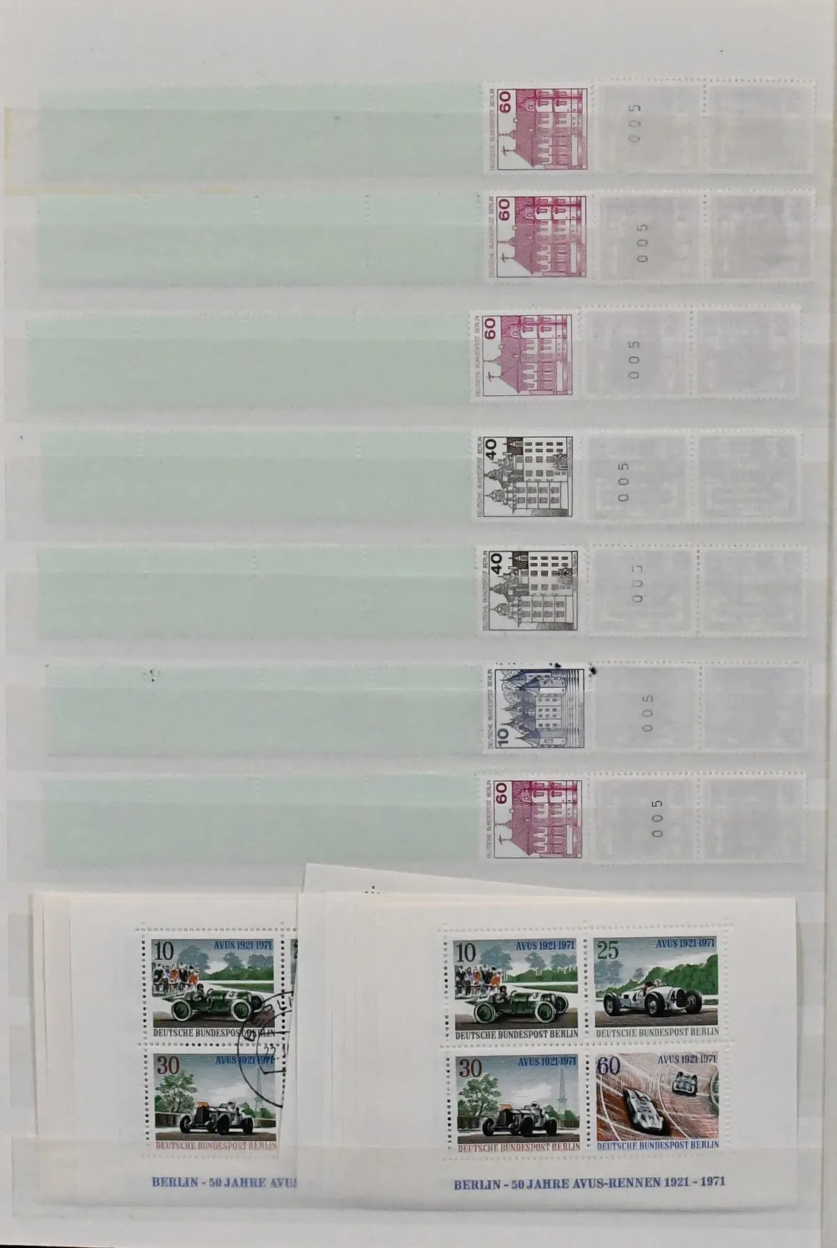 Berlin, 1948/1990, mint and used stock, focus on early years (Mi. up to 1959 alone 4700,-), in three stockbooks. Incl. no. 35/41 used, no. 40/41 in two, 71/73 used, 91/100 mint, except two low values, complete, etc. Mi. total approx. 9500,-