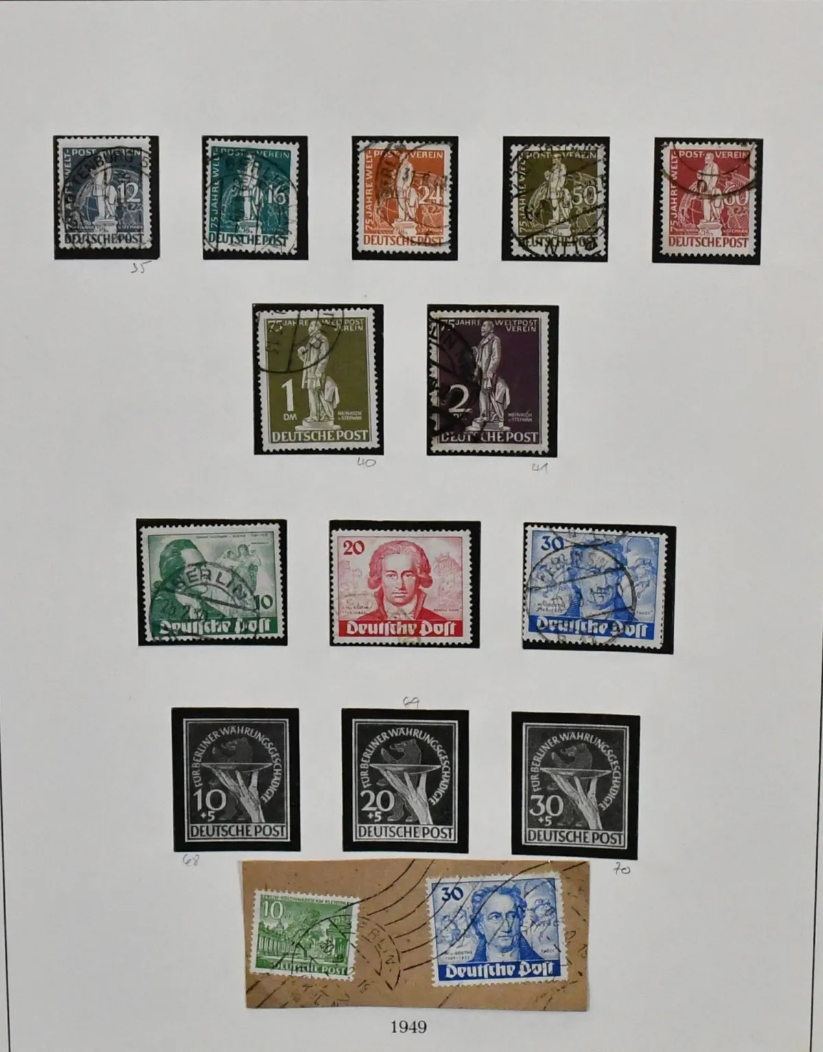Berlijn, 1948-1990, gestempelde verzameling in twee Lindner albums zonder plakstroken, met enkele goede vroege uitgaven zoals UPU en Goethe, compleet vanaf 1954, de albums alleen al zijn de inzet waard