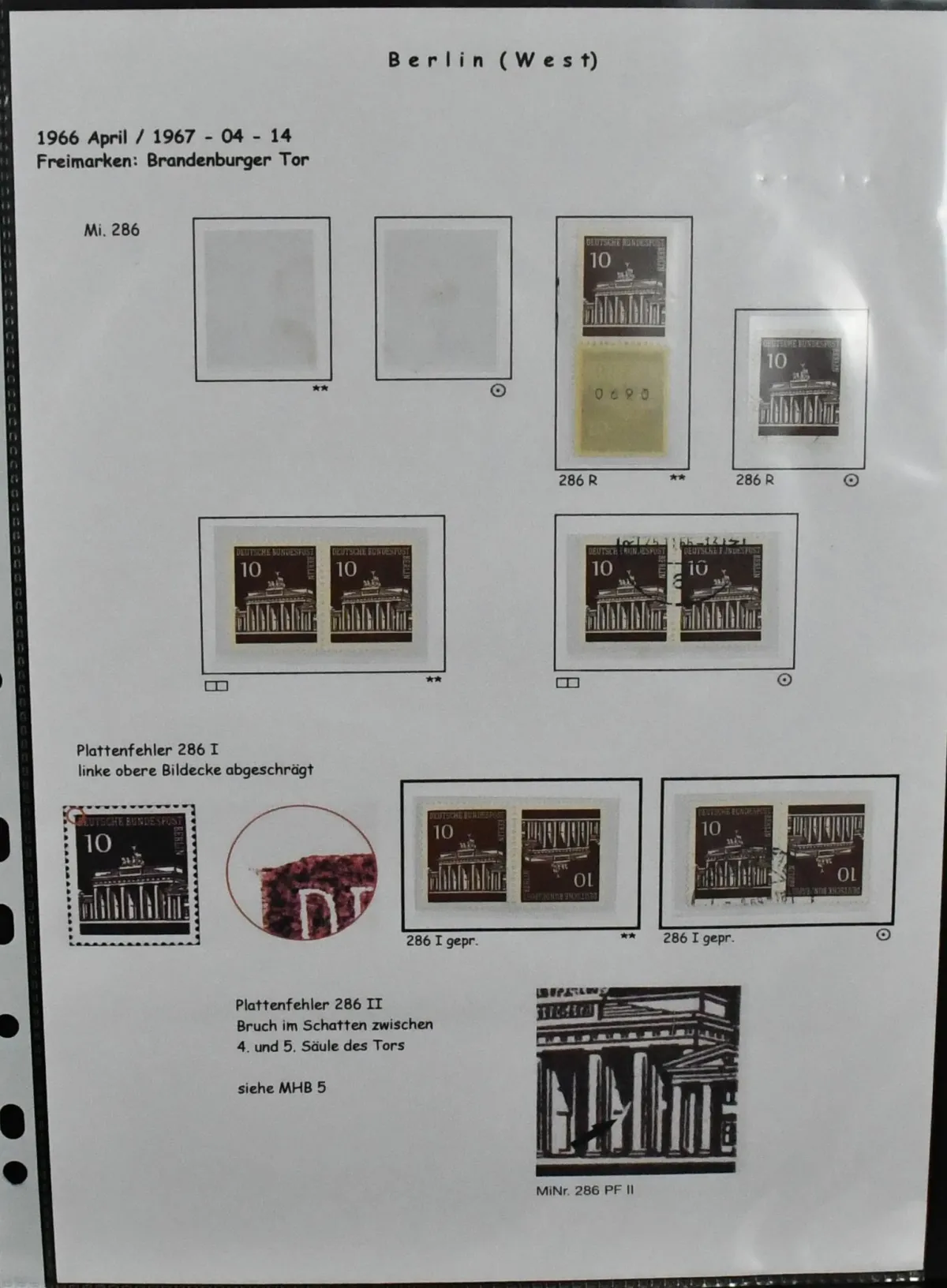 Berlin, Brandenburg Gate, mint and used special collection, with among others horizontal pairs mint and used each complete, coil stamps likewise each complete, some…