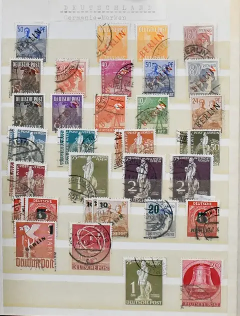 Berlin, 1948/1990, stockbook with used issues only, including two of no. 27, one certified, two of no. 35/41, one with no. 40 PF IV (Mi. 820,-), 71,…