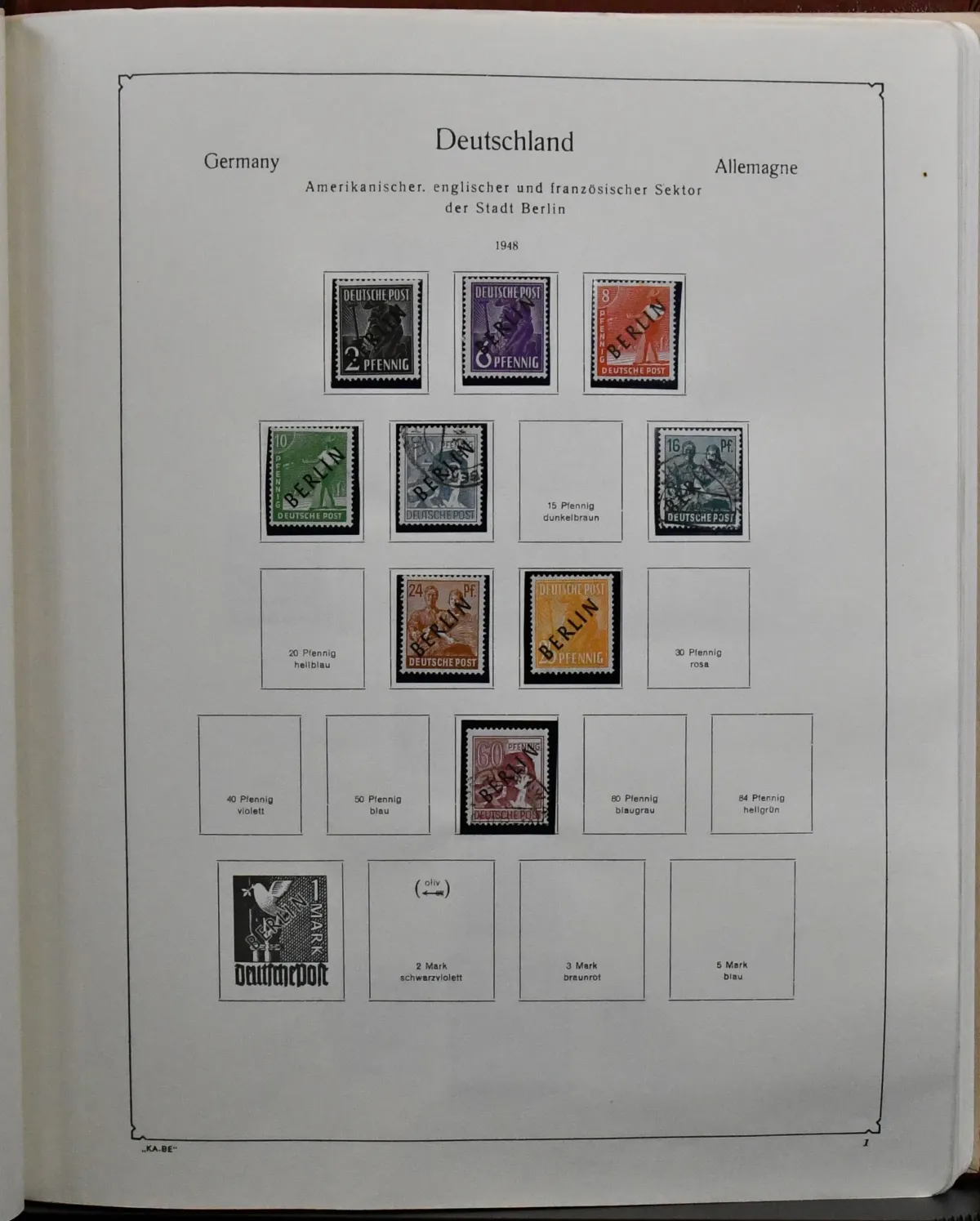 Berlin, 1948-1984, extensive collection in pre-printed album in mixed condition, mint/used, from some overprints, UPU no. 35/41 used, ditto Goethe no.…