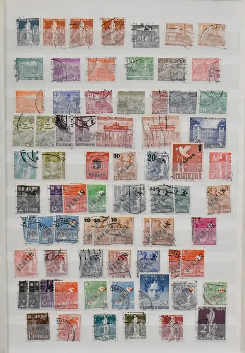 Берлин, 1948/1990, вначале преимущественно гаш., позже ** коллекция, с № 41 PF II (Mi. 400,-), 61/63 включая 63I, 72/73 по гаш., 71 ** и т.д.,…