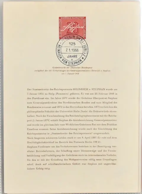 Берлин, партия старых ETB, от № 1 (Bund № 227) до № 43 полностью, включая хороший ETB с № 153. Mi. 1300,-