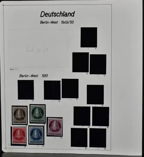 Berlin, 1948/90, kolekcja czyste od nr 16, z m.in. nr 75/79, 88/90, 113, 123 itd., od 1955-1990 kompletna. Dodatkowo nr 39 i 41 czyste. Mi. 1700,-