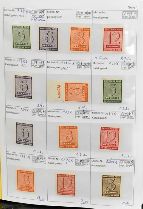 SBZ, Mi.-Nr. 116-164, специализированная часть коллекции, включая № 116-19CX ** postfrisch, проверенные, то же DX, 120-23X, 127Xb, WZd13-16, SZd3-6 ** postfrisch, 133Xa, XaII,…