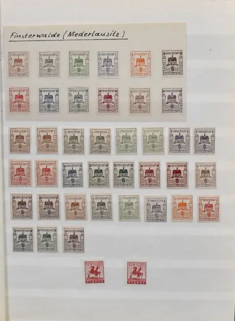SBZ, 1945/49, E-album s asi 1800 hodnotami, MNH/nepoužité a ražené, s mnoha kompletními sadami od č. 1/7