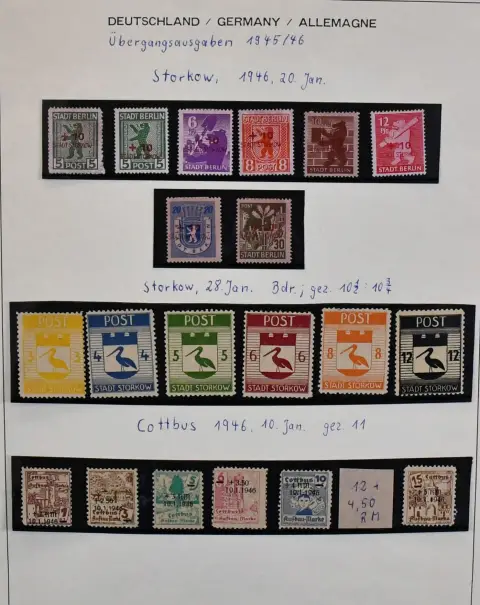 SBZ/DDR, verzameling vanaf nr. 1/7, met o.a. nr. 20/22, veel DDR (alleen al ongeveer 3500,- Mi.) vanaf nr. 242, met nr. 261/70 gest. enz., van 1955-1990,…