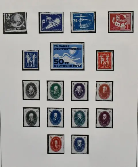 GDR, 1949-1964, complete mint collection of the early period, with all better issues