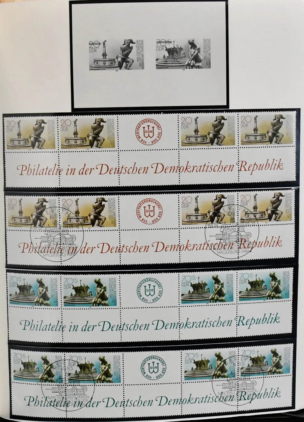 DDR, 1984/1990, Slg., sowohl postfr. als auch gest. je kpl., in drei neuwertigen KABE-Bicollect-Vordruckalben. Dazu die Ganzsachen ebenso offensichtlich je…