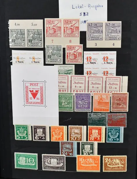GDR, 1963/1990, mint never hinged collection in thick stockbook. Including all supplementary printings ex no. 893/94, several supplementary printings ex no. 901/904, sheet corner block of four no. 1039/44 with printing note, etc. Mi. 1600,- plus some used values not calculated