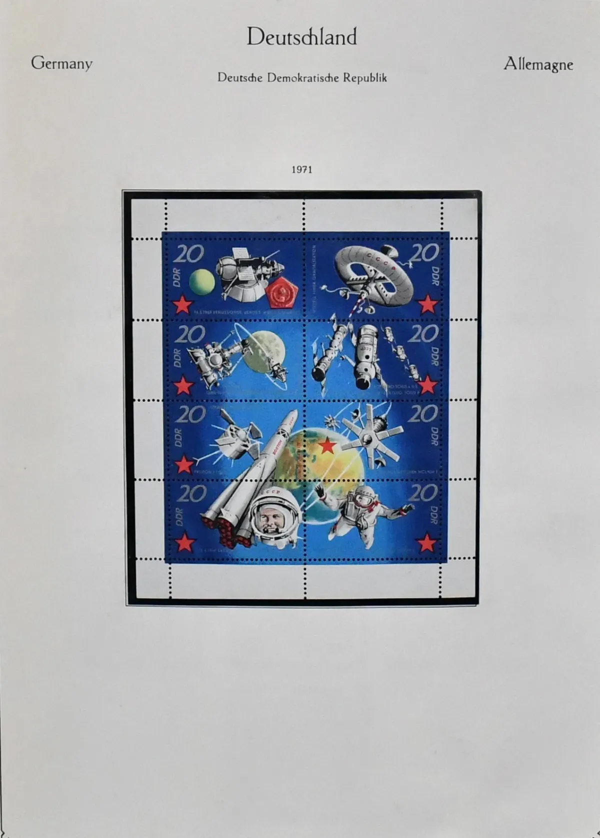 GDR, 1971/1990, complete mint collection in thick KABE pre-printed album. Mi. 1100,-